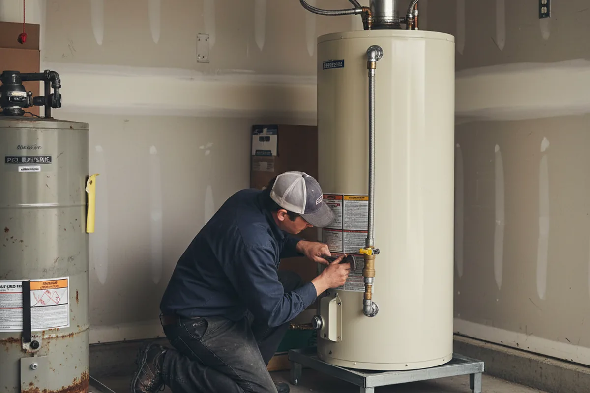 Water heater and shutoff valve replacement in Grand Ronde