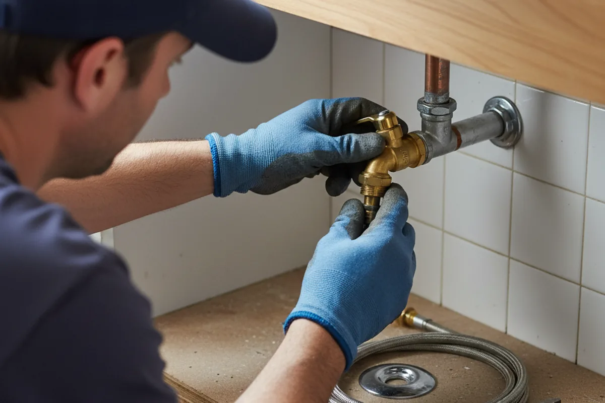 Shutoff valve and fitting work during Faucet and Fixture Repair in Grand Ronde